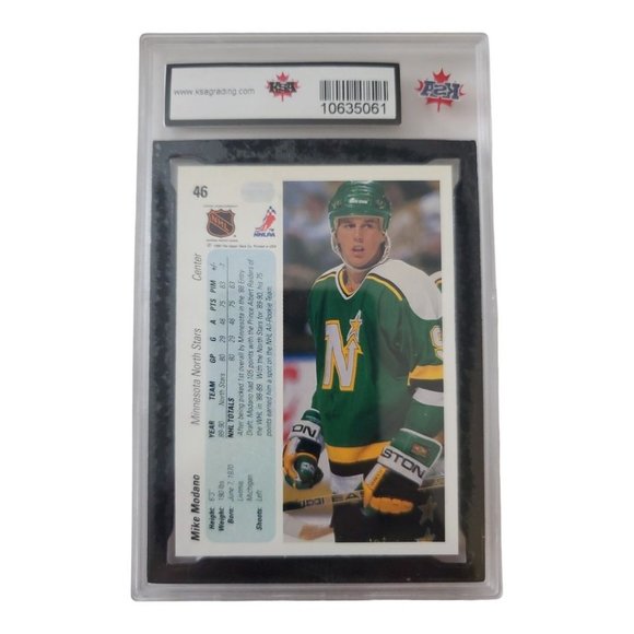 Graded Upper Deck #46 Mike Modano Rookie card - Picture 2 of 2